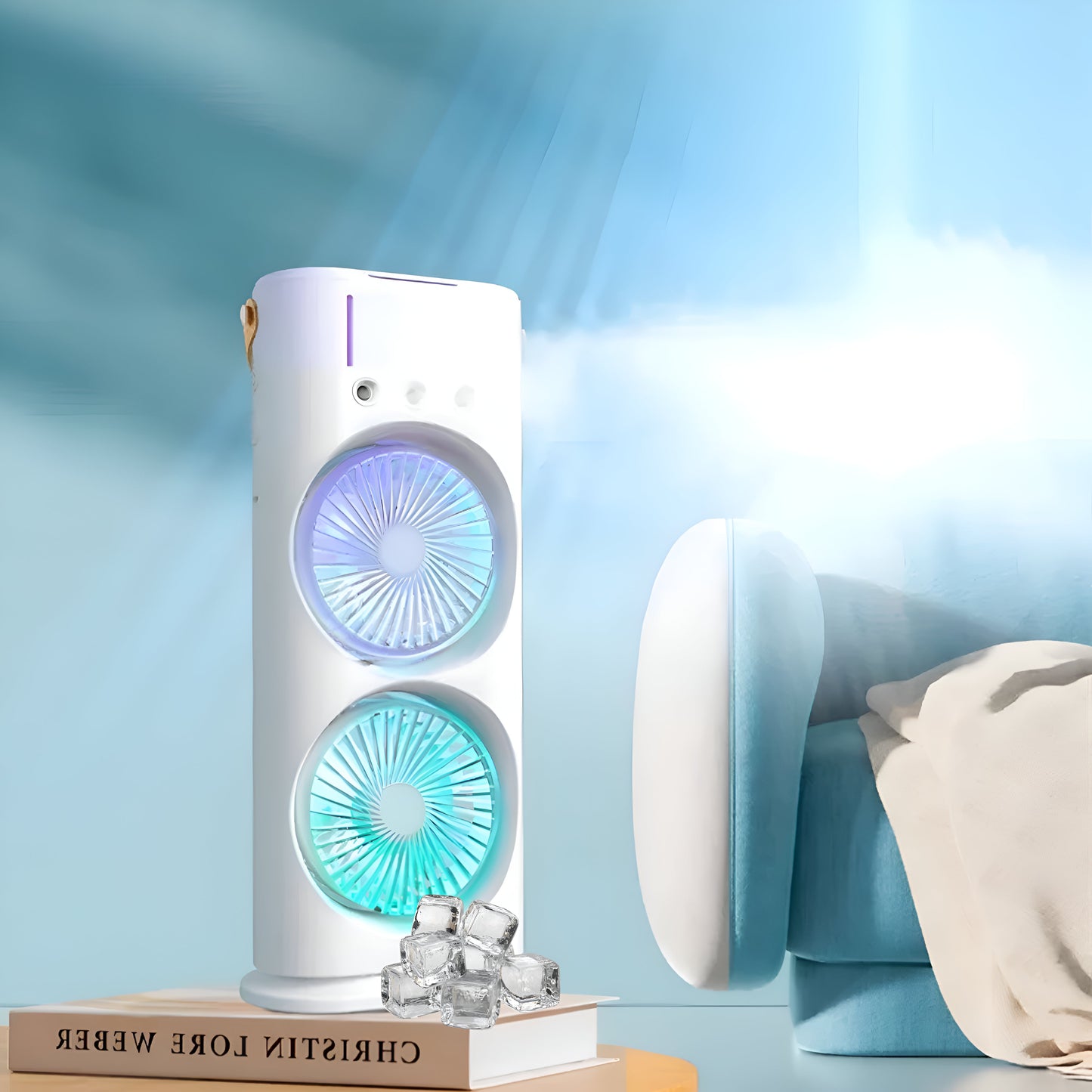 Portable Double Fan Cooler